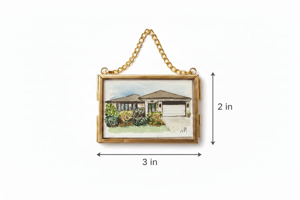Framed Mini House Portrait