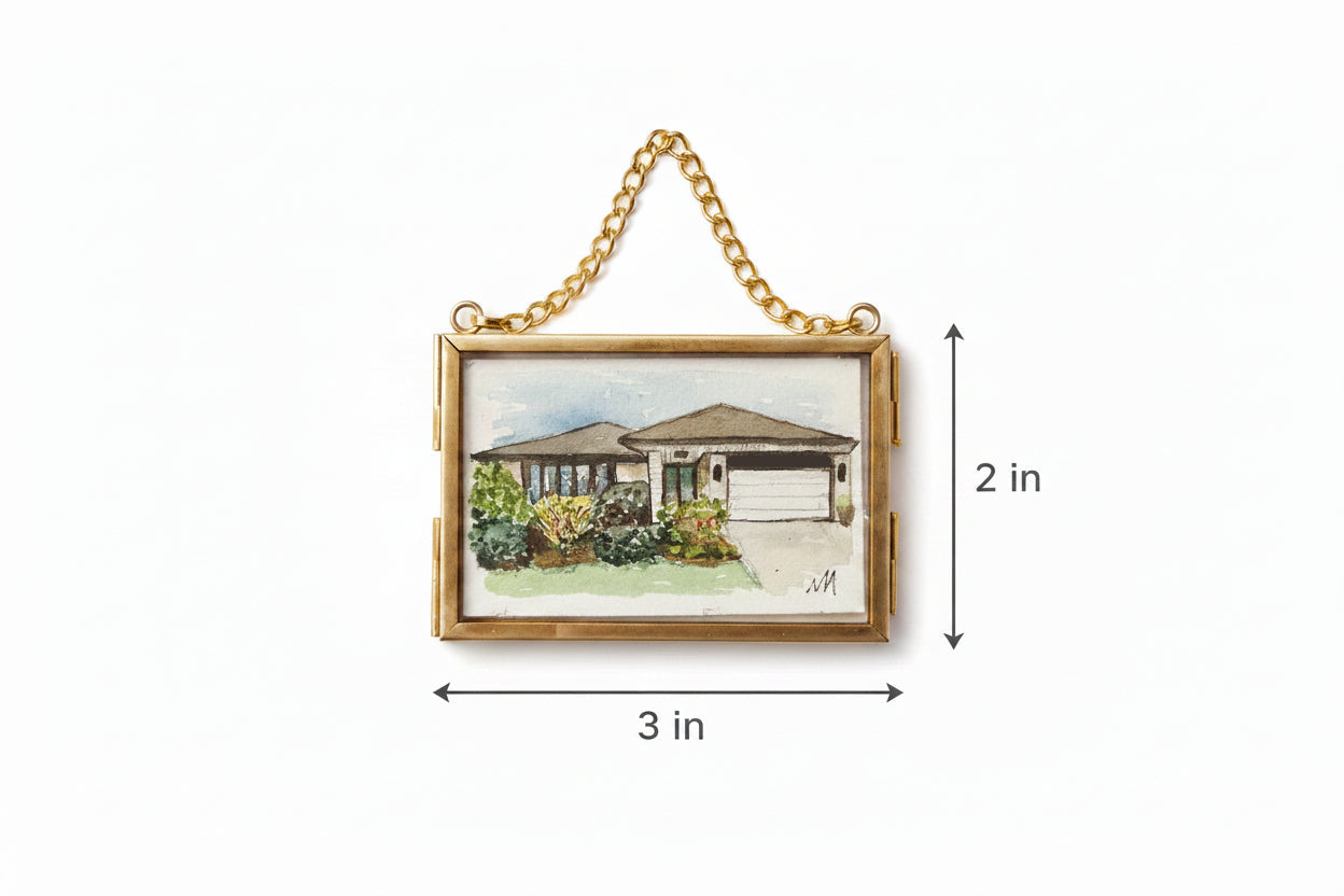 Framed Mini House Portrait